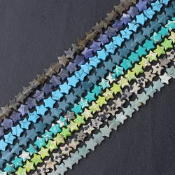 6mm Natural Star Shape Stone Beads Green Aventurines Blue Sodalite Beads For Jewelry Making DIY Necklace Bracelet Accessori