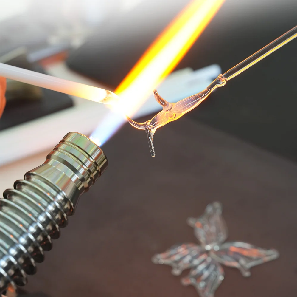 Large size lamplighter, torch, flame thrower, burner, glass burning special