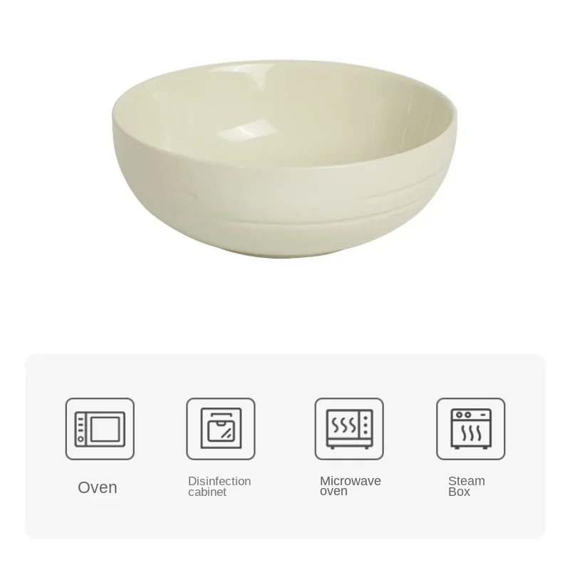 

Bestseller Bowl And Dish Set Household Stoneware Tableware Truffle White Fruit Steak Plate Bowls And Chopsticks Combination