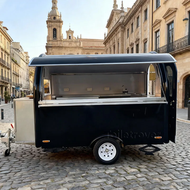 

Commercial Fully Equipped Food Trailer Crepe Waffle Pancake Dessert Donut Sandwich Mobile Food Truck for Cake Bakery