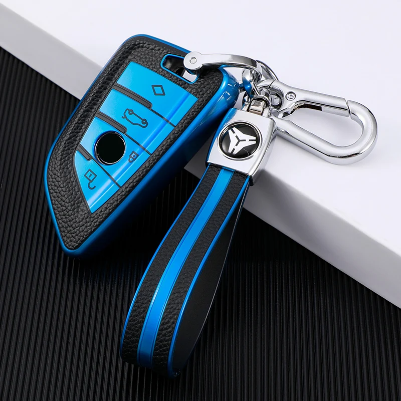 

TPU Leather Car Key Case Cover for BMW F20 F30 G20 F31 F34 F10 G30 F11 X3 F25 X4 I3 M3 M4 1 3 5 Series Accessories