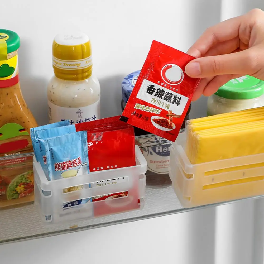 

Стеллаж для хранения продуктов в холодильнике Ящик для хранения продуктов Регулируемая телескопическая стойка для хранения в холодильнике с емкостью Легко для холодильника