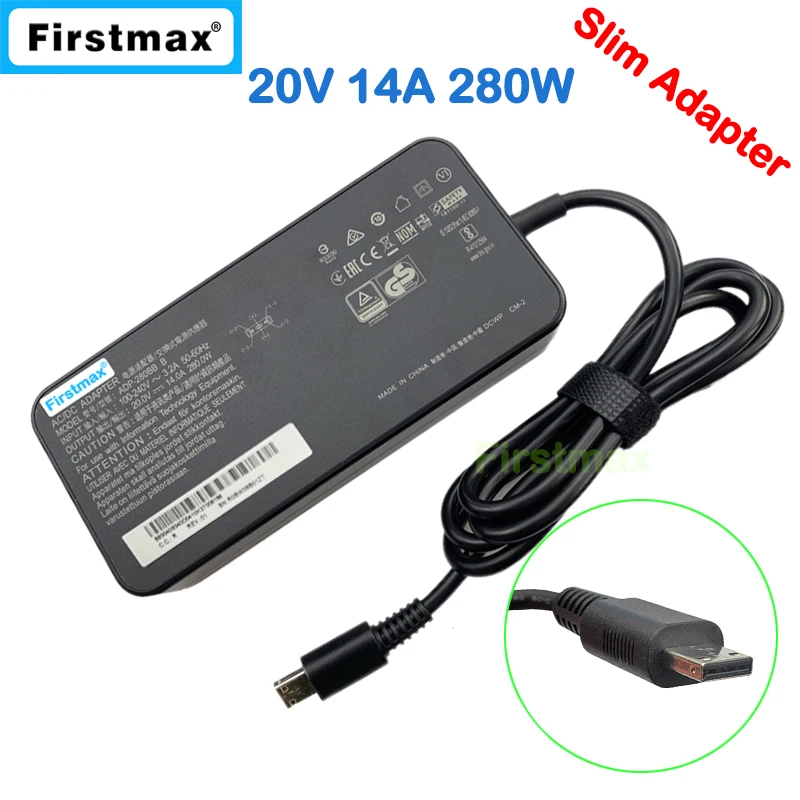 

20V 14A 280W Charger for MSI GP66 Leopard 11UE 11UG 11UH MS-1543 Stealth GS77 12UG 12UGS 12UH 12UHS MS-17P1 Laptop Power Supply