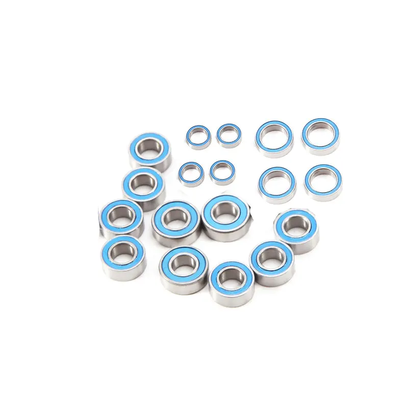 18PCS Rubber Sealed Ball Bearing Kit for Tamiya DT04 DT-04, Smooth Performance Upgrade Parts for 1/10 RC Car Model