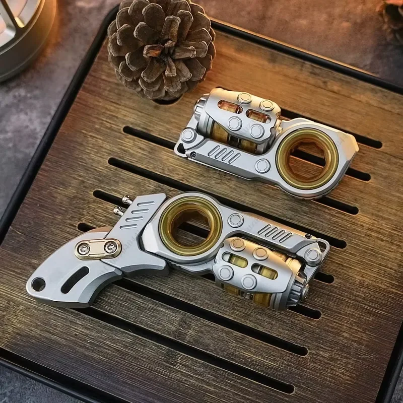 for EDC Fingertip Ratchet Gyro Spinner Portable Composite Hand Toy for Stress Relief and Concentration Adjustment Focus Aid