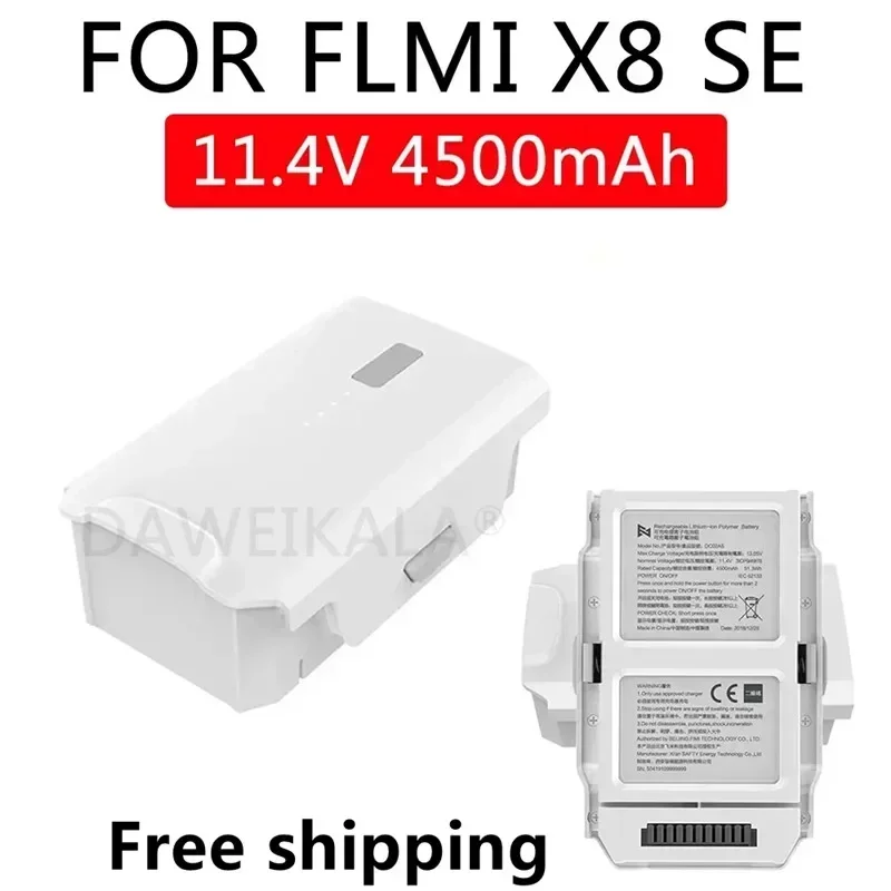 For FIMI X8 SE Drone Battery X8 SE Smart RC Quadcopter Spare Parts Battery 11.4V 4500mAh Replacement Spare Part battery