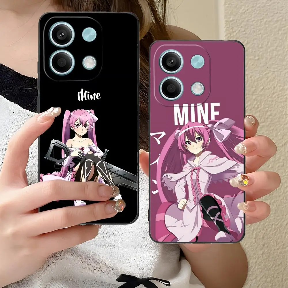 Akame Ga Kill Mine حافظة هاتف محمول لهاتف Xiaomi Redmi Note 14 13 12 11 S Pro Plus 4G 5G غطاء طباعة ملون للهاتف الذكي #3