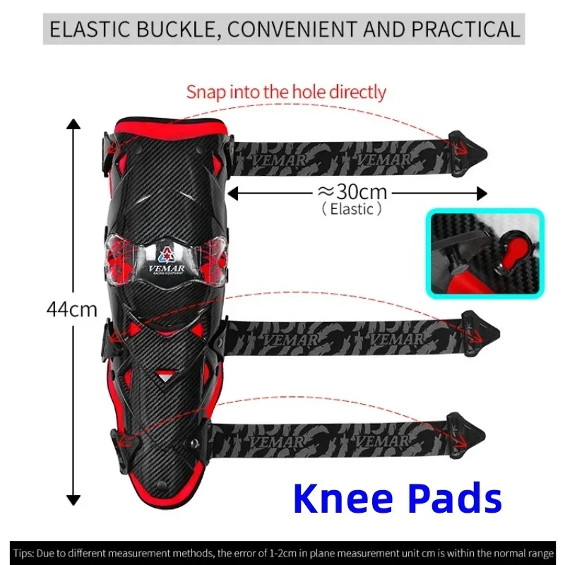 VEMAR E-18 Motorcycle Knee Brace Motocross Protective Gears Anti-fall Knee Sliders Body Protector Leg Guards Motorbike Knee Pads