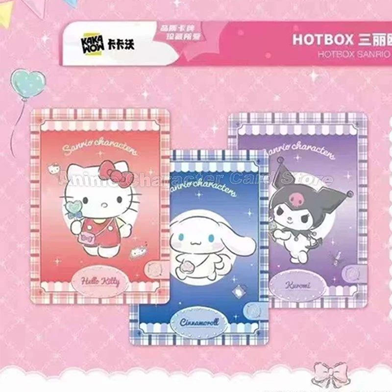 Sanrio Card Kuromi Hello Kitty My Melody Cartoon Cute Collection Trading Cards Kids Toys Christmas Gifts