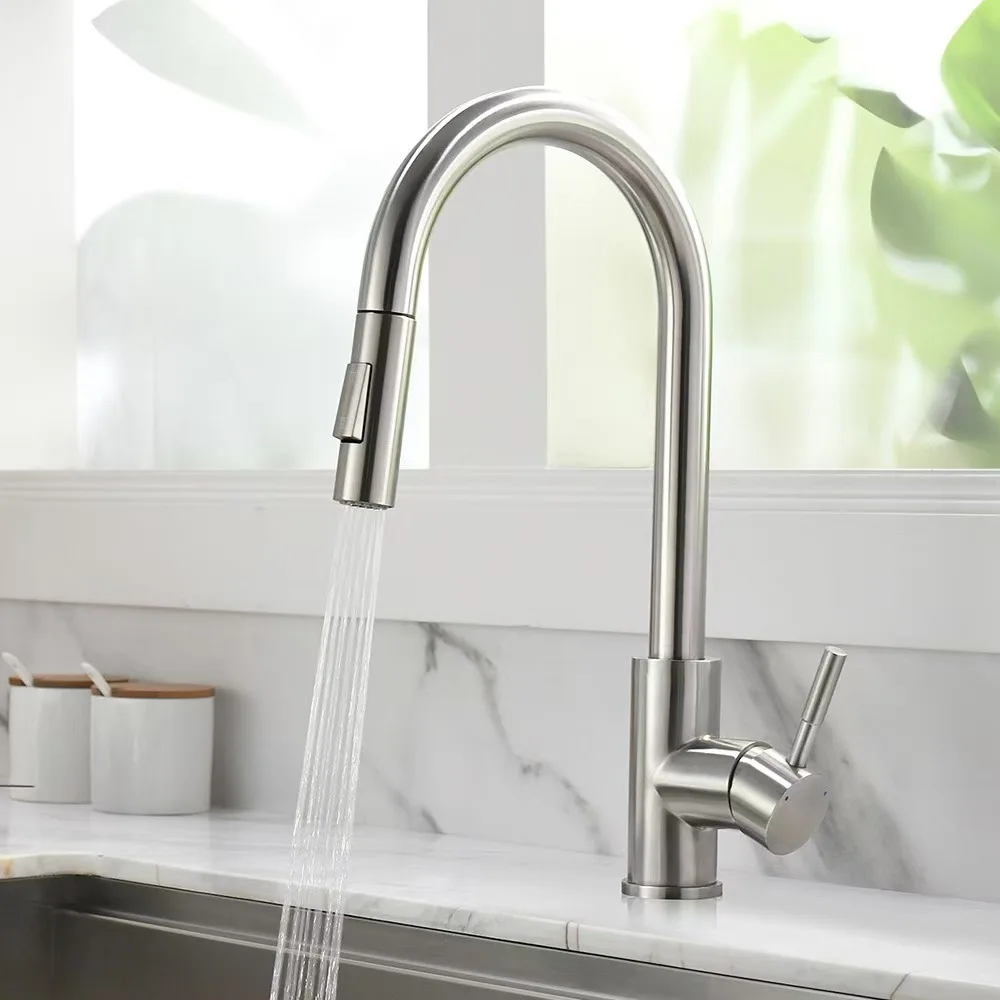 

Kitchen Faucet Black Surface Water Faucet Kitchen Sink Faucet Pull-out Kitchen Faucet Single Hole Tap