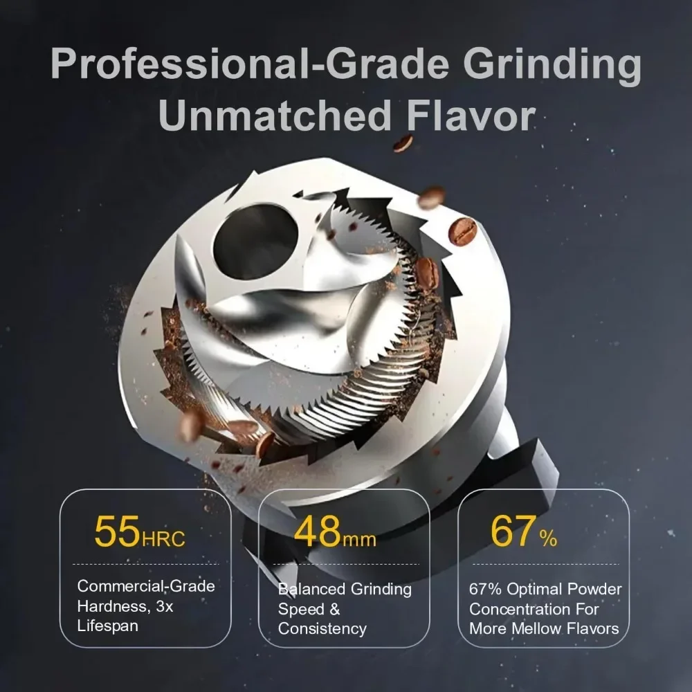 

Бестселлер: Кофемолка для эспрессо с магнитной чашей, антистатическая и бесшумная, для домашнего использования