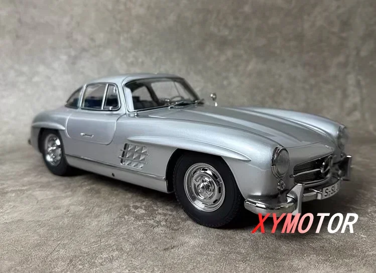 Schuco 1:12 For Mercedes 300SL limited edition 99 units Alloy Diecast Model Car Toys Gifts Hobby Display Collection Silver/Beige