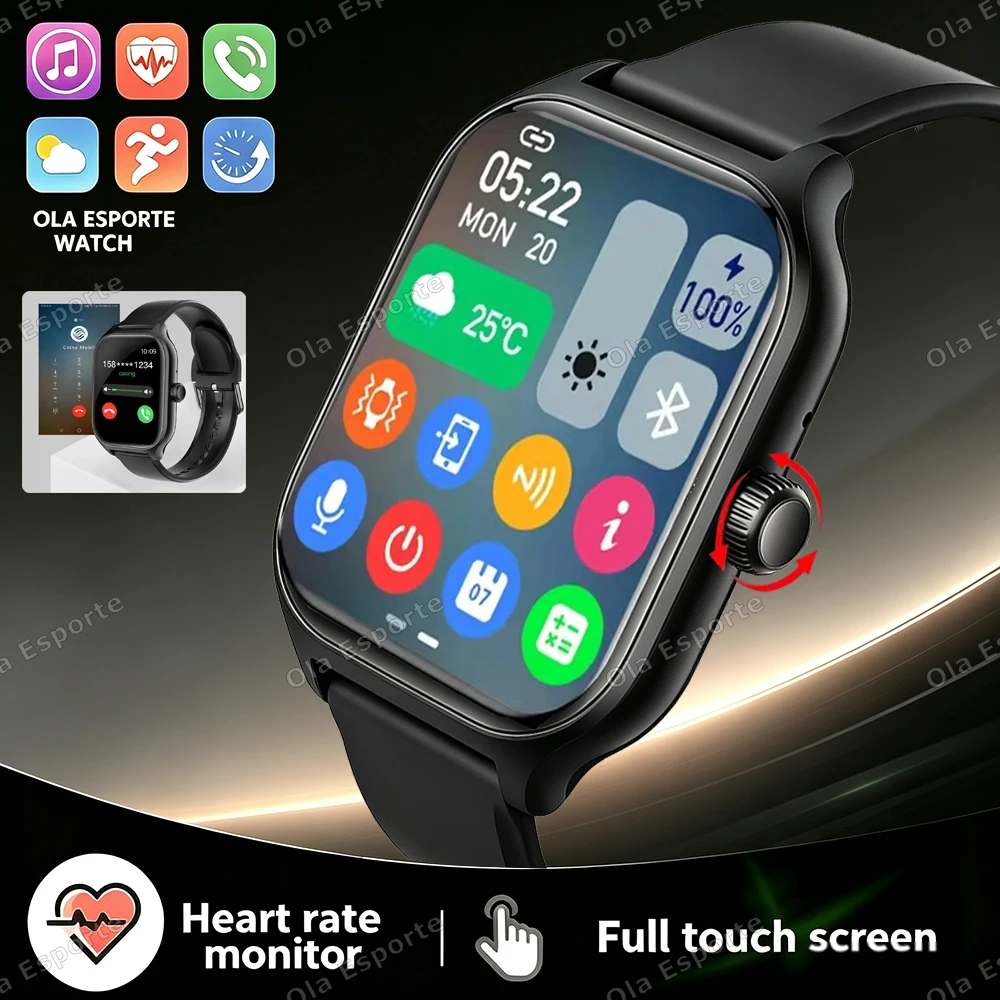 Neue multifunktionale Smartwatch für Männer & Frauen, Bluetooth-verbunden, Telefon, Musik, Fitness, Sportarmband, Schlafüberwachung, Uhr HW12