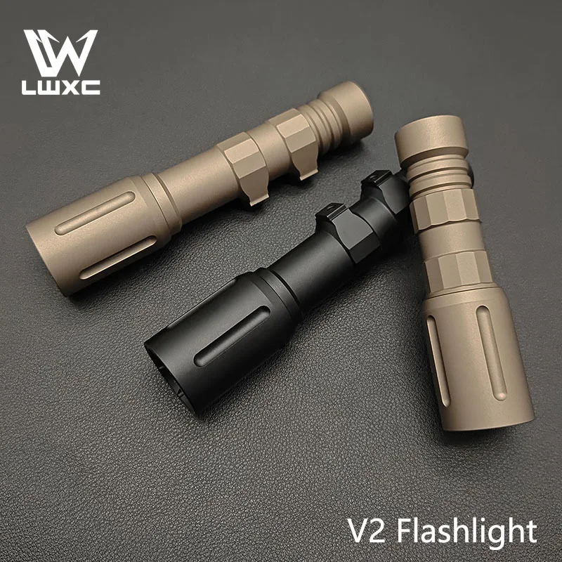 Sotac Tactical CNC V2 1300LM LED White Flashlight High Power Scout Light For Airsoft Hunting Weapon   Accessories 20MM Rail