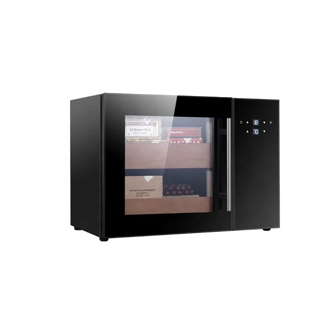 Electric Wine Cooler 40L Small Cigar Humidor Cooler For Home Or Hotel With Precise Thermostat