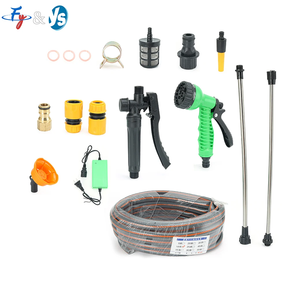 12V Portable Electric Sprayer Pump High Pressure Diaphragm Pump for Agricultural Garden Irrigation Car Washing