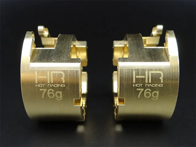 HR Traxxas TRX-4 Pure Copper Universal Front and Rear Wheel Balance Weights 76g Each (Pair)