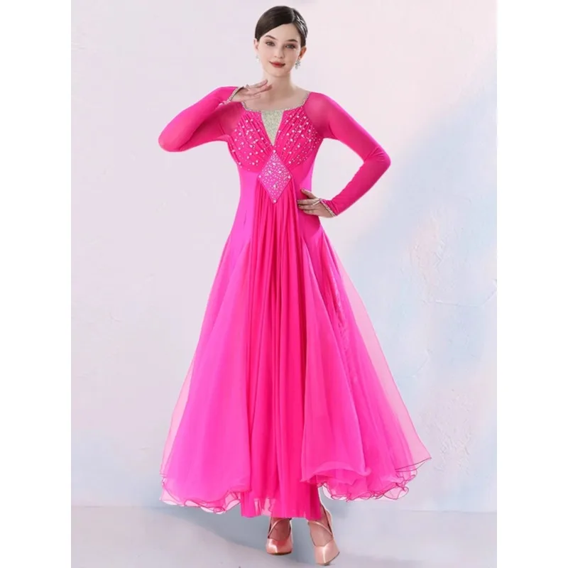 

Modern Wanwu New Dress Waltz Performance Costume National Standard Dance Professional Competition Costume Performance Costume