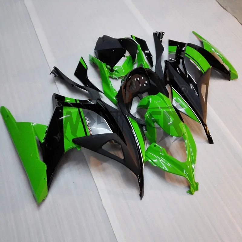 injection Fairings kit for ZX300R EX300 2013-2014 green ZX300R 13 14 ABS Plastic Bodywork Set