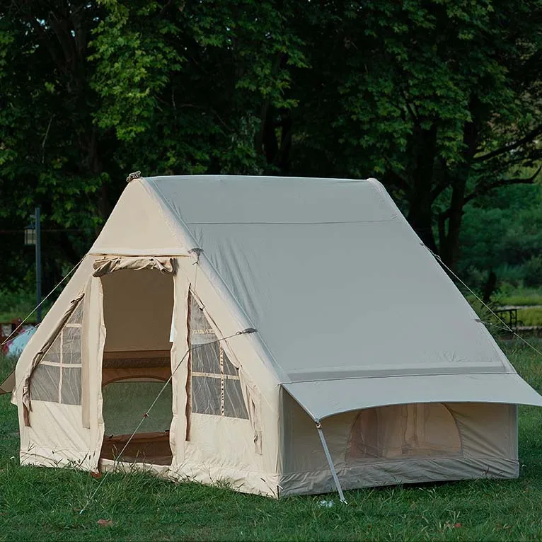 Hot selling：Factory Price Large Inflatable Tent for Adults Portable and Waterproof Oxford PVC Mesh Fabric for Outdoor Camping Pa