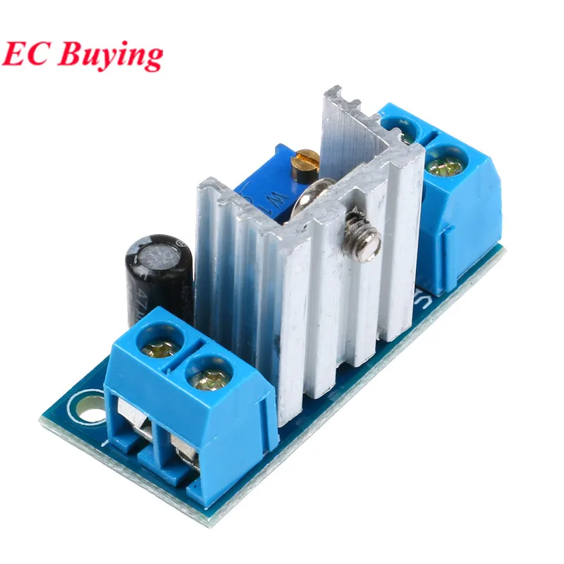 LM317 DC-DC Konverter Dapat Disesuaikan Modul Papan Sirkuit Step Down Buck Catu Daya Regulator Linier dengan Filter Penyearah LM317T