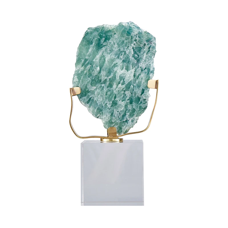 Luxury and high-quality soft-mounted crafts fluorite ornaments