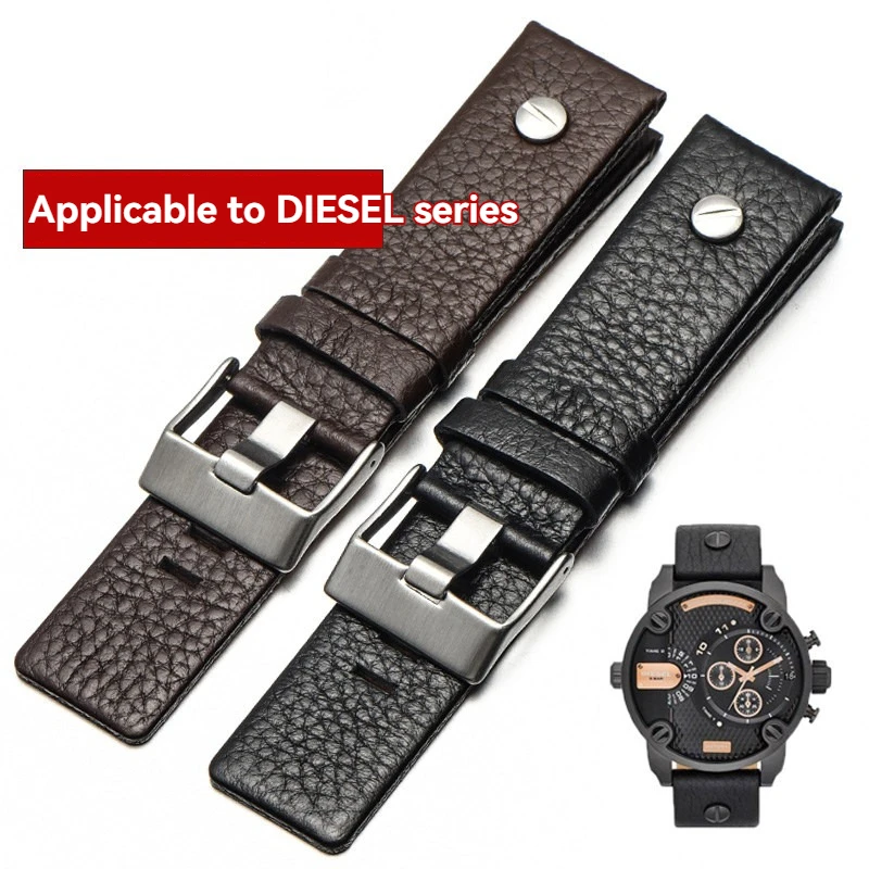 Genuine Leather Watch Straps for Diesel DZ4323 DZ1657 DZ7257 DZ4318 DZ7313 Unisex Watch Straps 22mm 24mm 26mm 28mm 30mm 32mm