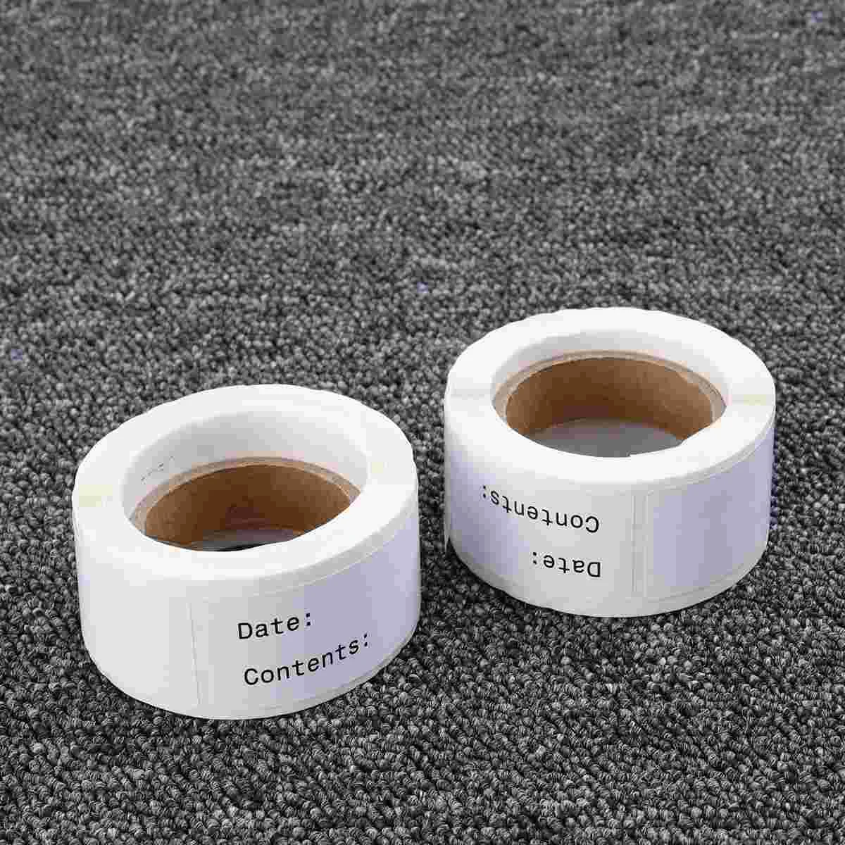 2 Rolls English Record Date Stickers Practical Classified Identification Note Index Pastes Kitchen Food Date Label