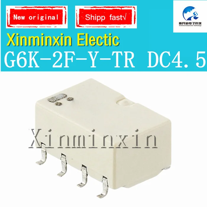 1-10pcs/Lot G6K-2F-Y-TR DC4.5 G6K-2F-Y 4.5 VDC SMD-8 Electric Relay 100% New  Original In Stock