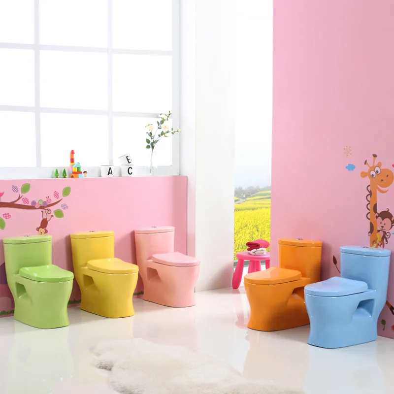 Children's Ceramic Toilet Kindergarten Special Bathroom  Baby Color Small Student