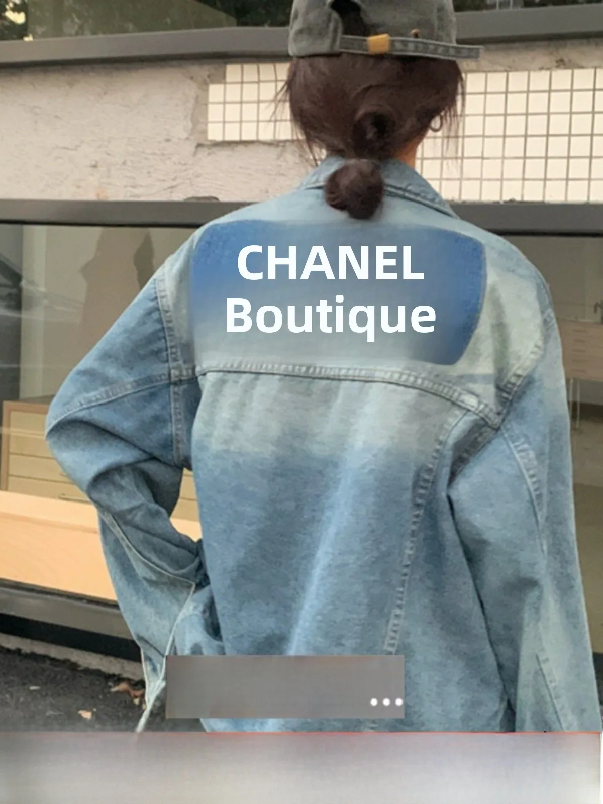 

Retro Loose Lazy Sle Women's Denim Jaet Spring Break-In Hole Design Long Sve Collar Button Plaet Regular Length