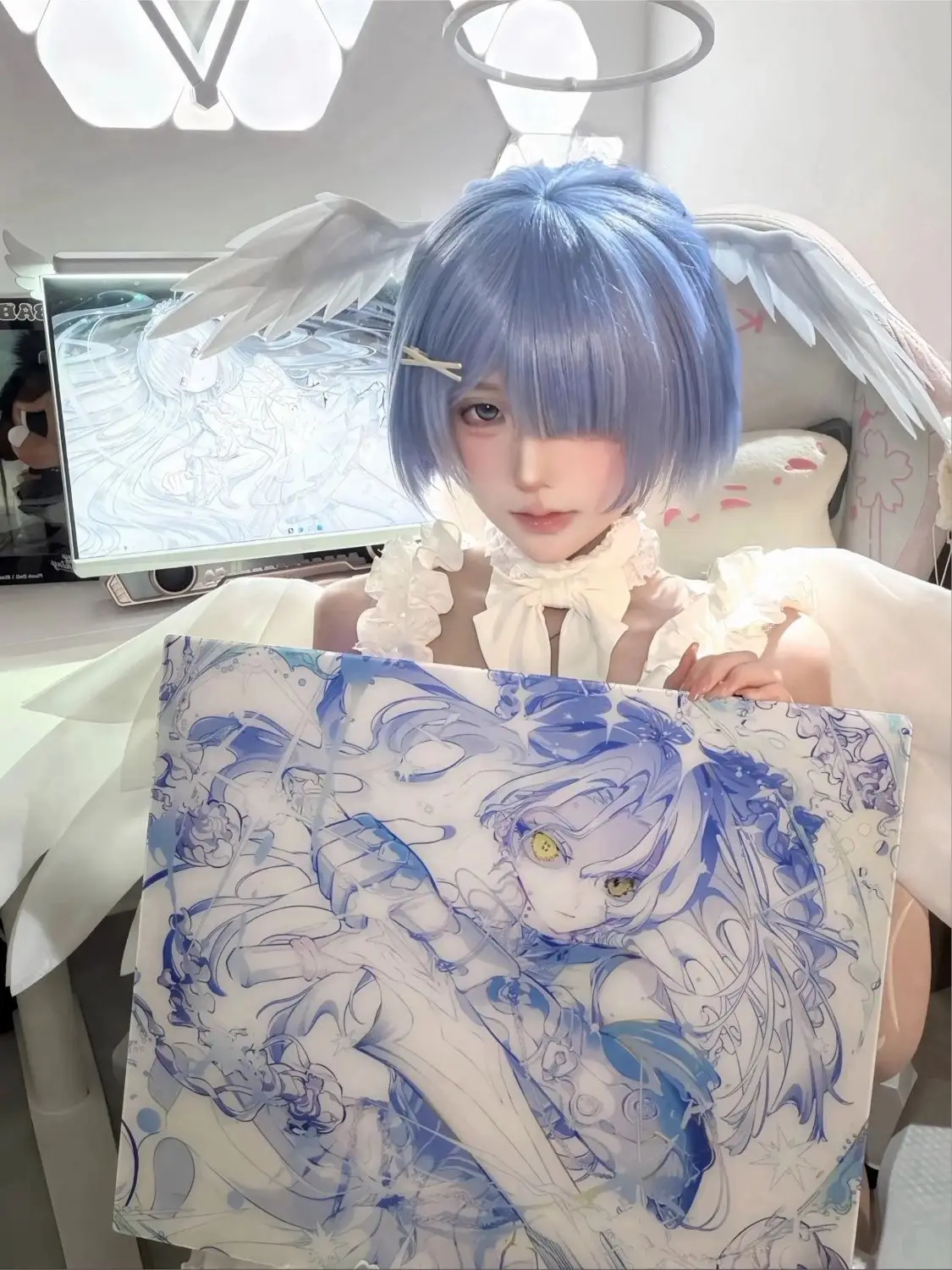 FPS Specific Anime Glass Mouse Pad Gaming Pad Smooth Frosted Surface Waterproof Desk Tempered Multiple 45*40 36*30 Size Optional