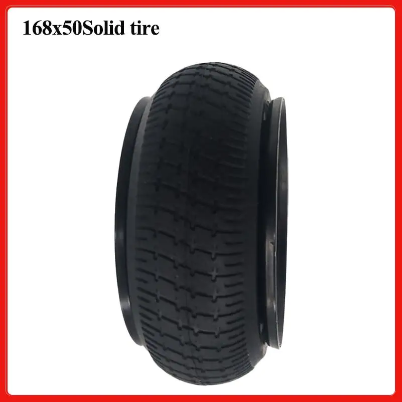 Heavy-Duty 168x50 Solid Scooter Tire Designed for Transport Carts and Flatbed Trucks