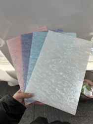 Set of 4 Multi-Color Watermark Acrylic Sheets 3mm Thick 12x8-Inch Jewelry Craft Decoration Material