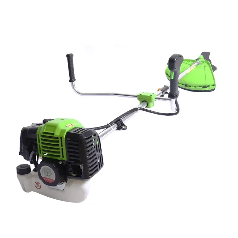 China Factory Garden Tools 2 Stroke Engine Petrol Gas Hand Push Lawn Mower Grass Cutting Gasoline Brush Cutter For Cutting Grass