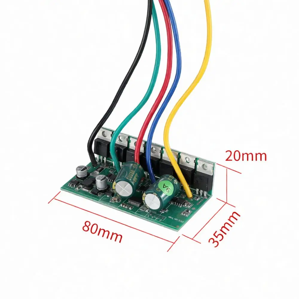 Universal Brushless DC Pump Control System 48V 60V 72V Electric Submersible Driver Aluminum Circuit Board Power Unit