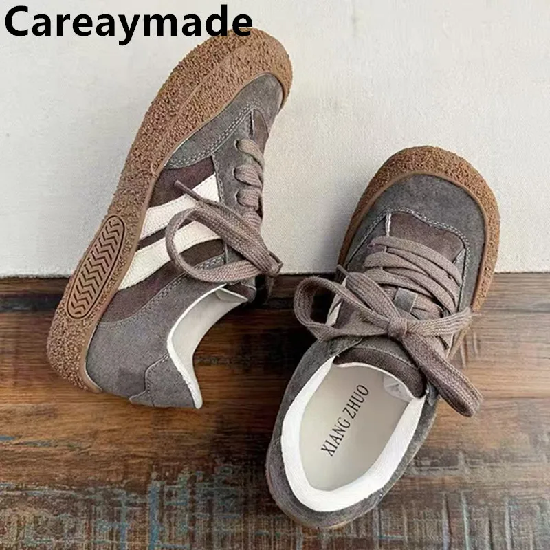 

Careaymade-женская обувь из натуральной кожи, немецкая тренировочная обувь, белые туфли, удобные повседневные туфли на мягкой подошве, туфли для доски