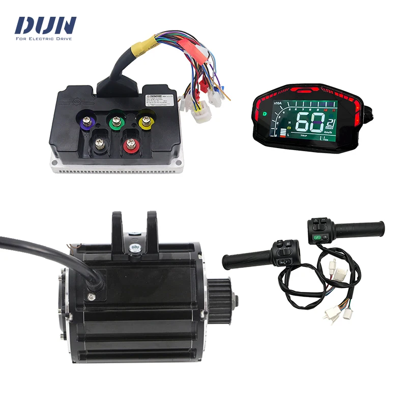 

QS120 2000W Rated Voltage 72V 4600RPM 70H BLDC Mid Drive Motor with ND72450 Controller Kits
