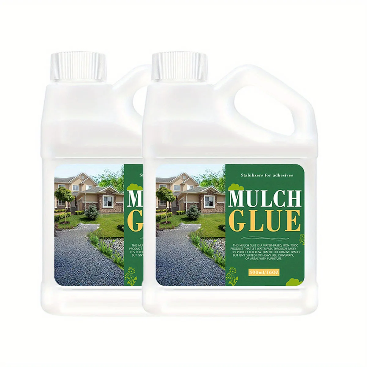 

1000ml mulch adhesive easy-to-fix landscape rock glue quick-drying landscape mulch stone adhesive, non-toxic and strong adhesive