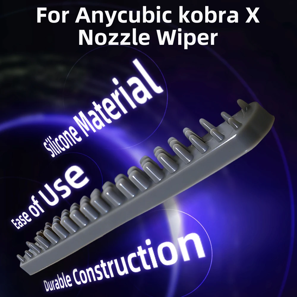 For Anycubic Kobra X Nozzle Brush Silicone Nozzle Wiper High-Temp Resist KX Accessories Kobra X Hotend Cleaner 3D Printer Parts