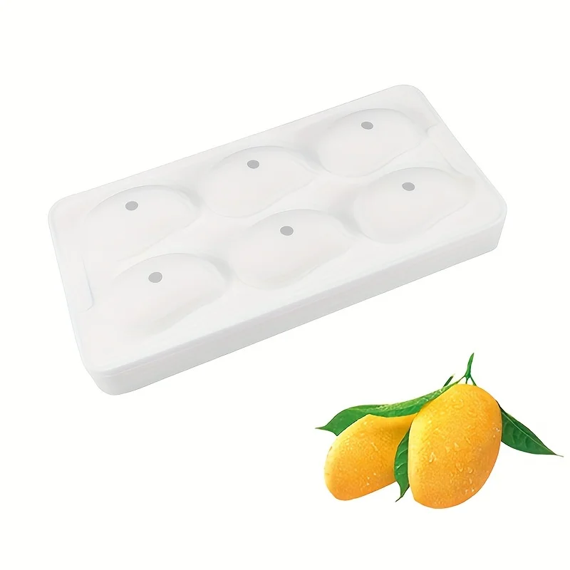 French 3D Mango Shape Silicone Mold - Cake Decorating Tools for Brownies & Mousse Cakes Pastry Baking Moulds for Dessert Making