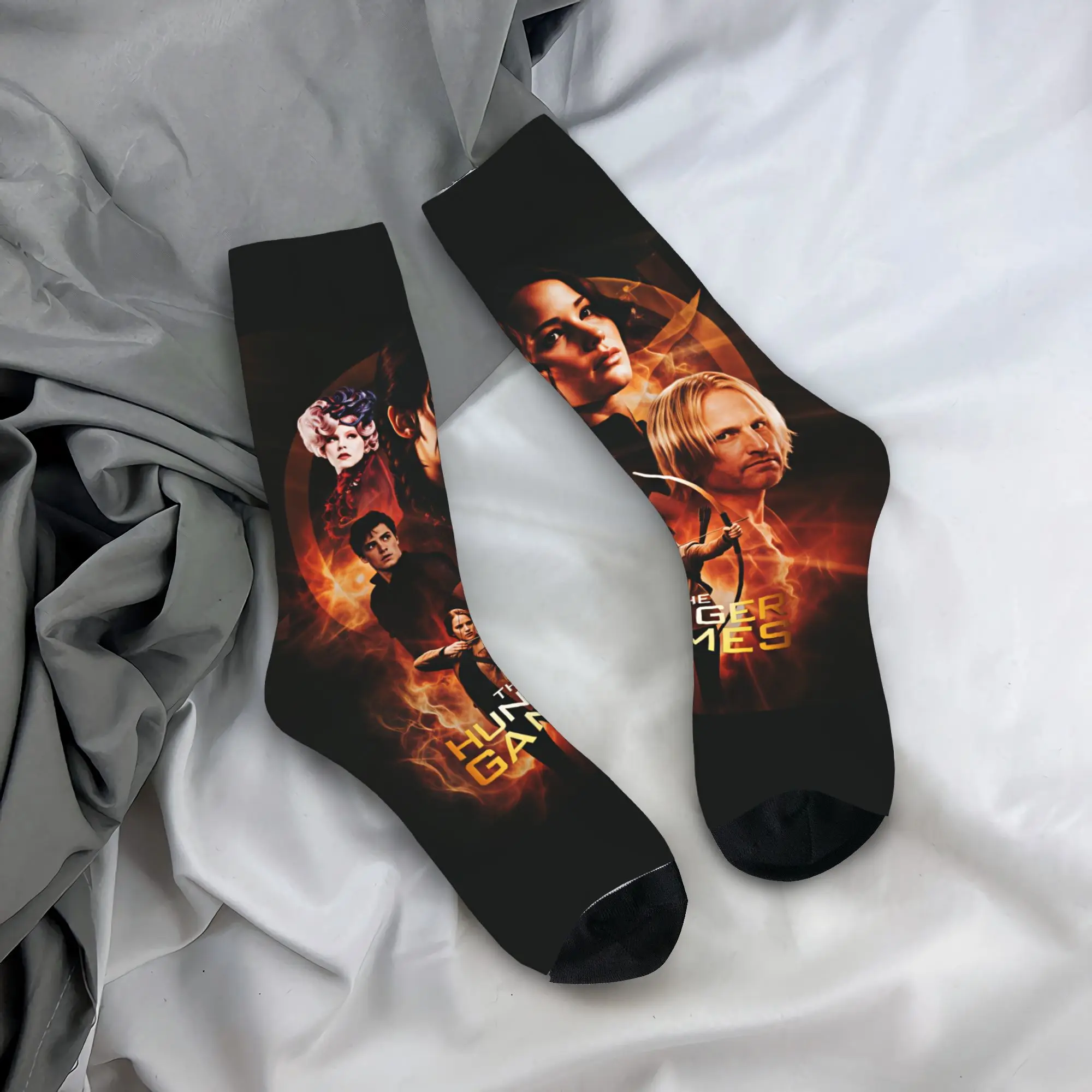 

The Hunger Games Socks Casual Stockings Winter Non-Slip Adults Men Socks Soft Breathable Design Outdoor Socks