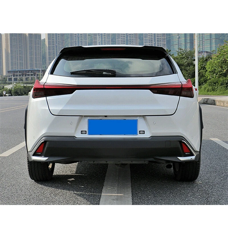 Car Chrome Chrome Rear Fog Light Lamp Cover Trim for 2019-2022 Lexus UX 200 UX 250h 260h Foglight Protector Accessories