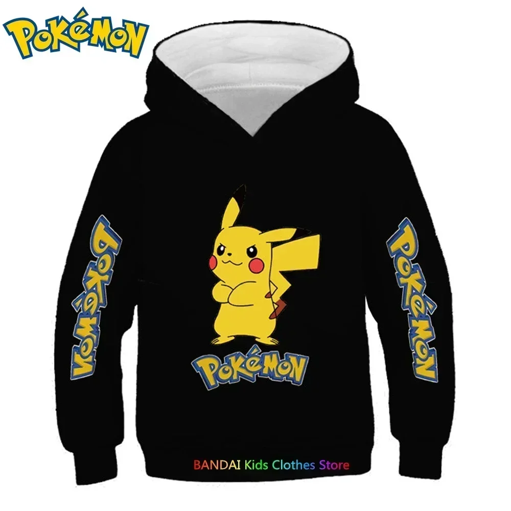 2-13 Years Kids Kawaii Stitch Hoodie Kids Clothes Sweatshirt Long Sleeve Children Boys Girls Clothing Sonic Hooded