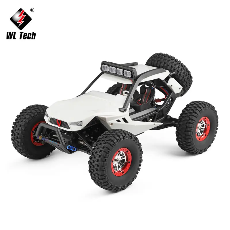 WL 12429 WLtoys 1/12 4WD zdalnie sterowany samochód wyścigowy wysokiej prędkości ze stopu drogowe ze zdalnym sterowaniem ciężarówka typu Crawler LED Light Buggy zabawka dla dzieci RTF prezent