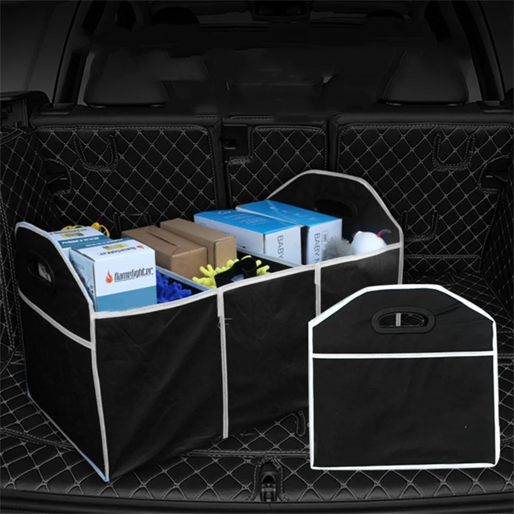 حقيبة تخزين ذات سعة كبيرة، حقيبة تخزين أوتوماتيكية مقاومة للماء قابلة للطي مع 3 أقسام، لسيارات الدفع الرباعي والشاحنات والشاحنات والسيان واليد المقواة