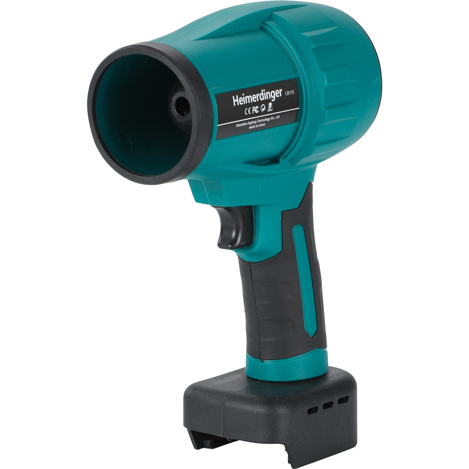 Heimerdinger Soffiatori turbo elettrici senza spazzole Ventilatore a getto Asciugatrice per auto violenta Strumento per soffiaggio polvere portatile, senza batteria