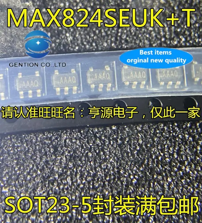 10pcs 100% orginal new in stock  MAX824SEUK MAX824SEUK+T silkscreen AAAQ 2.93V reset chip