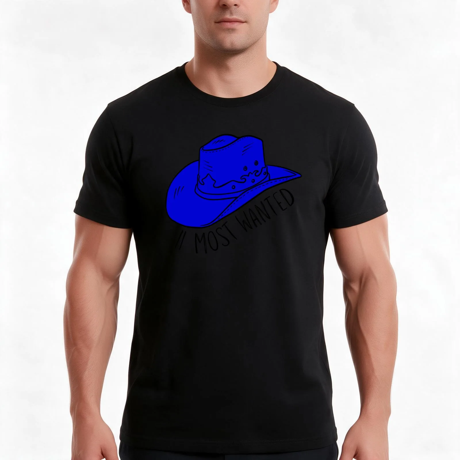 two most wanted - in blue cowboy carter aesthetic for book lovers T-Shirt, Summer Casual Cotton Tee, Oversized Streetwear Tops