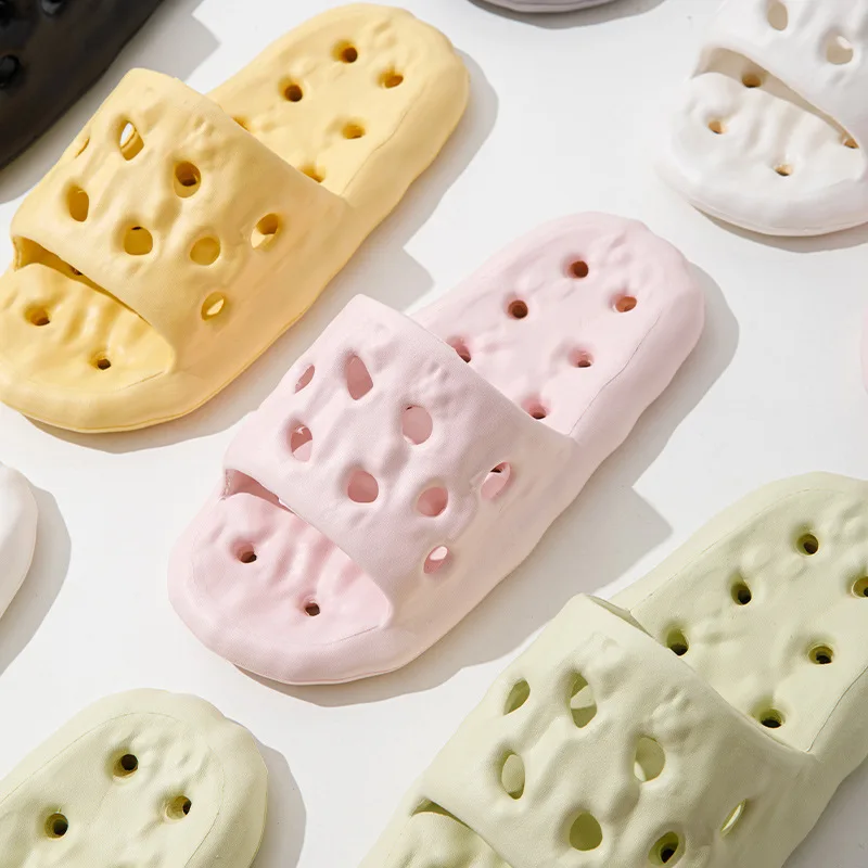 New Arrival Bathroom Slippers Non Slip EVA Shower Slides Summer Beach Sandals for Women Suitable hole Indoor and Outdoor